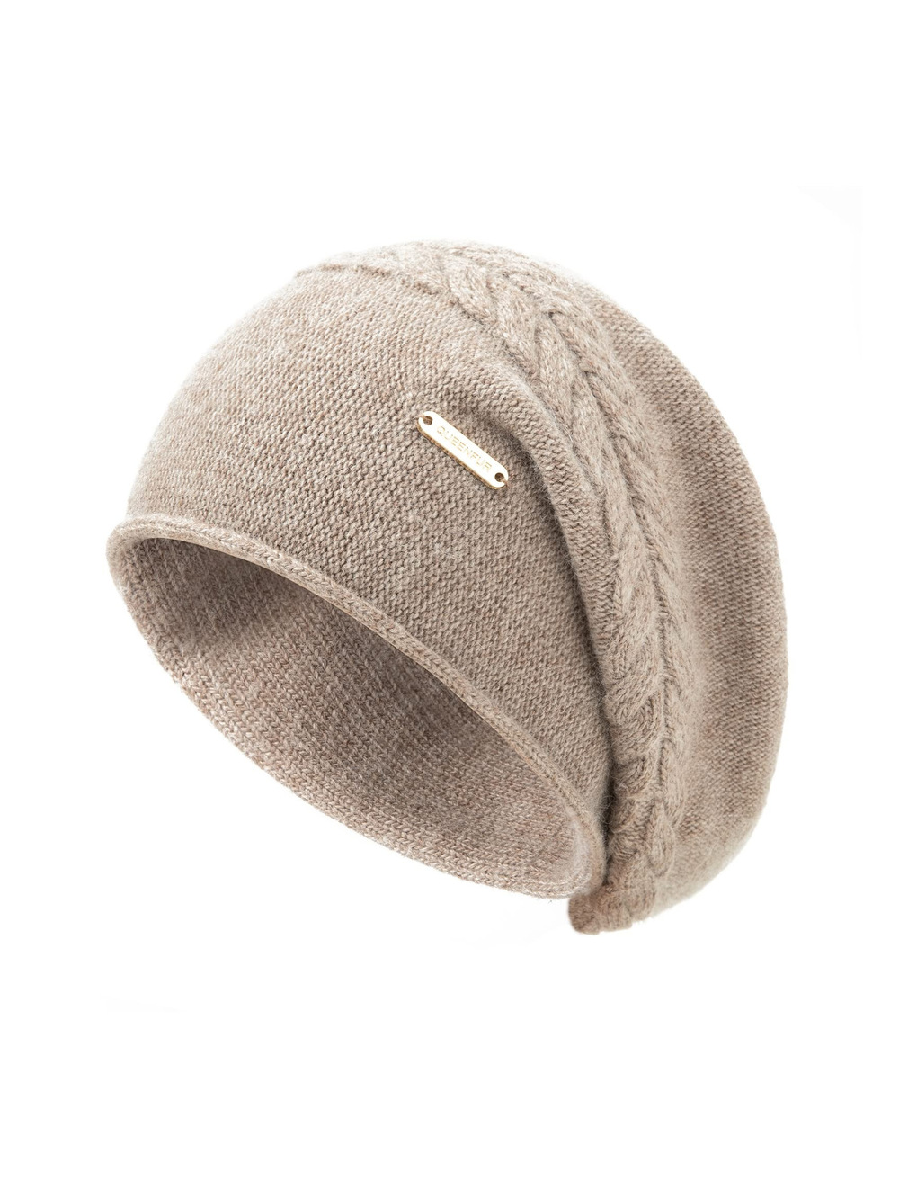 Knit Slouchy Beanie Hats for Women Cashmere Ski Cap Knitted | Khaki | Size OS
